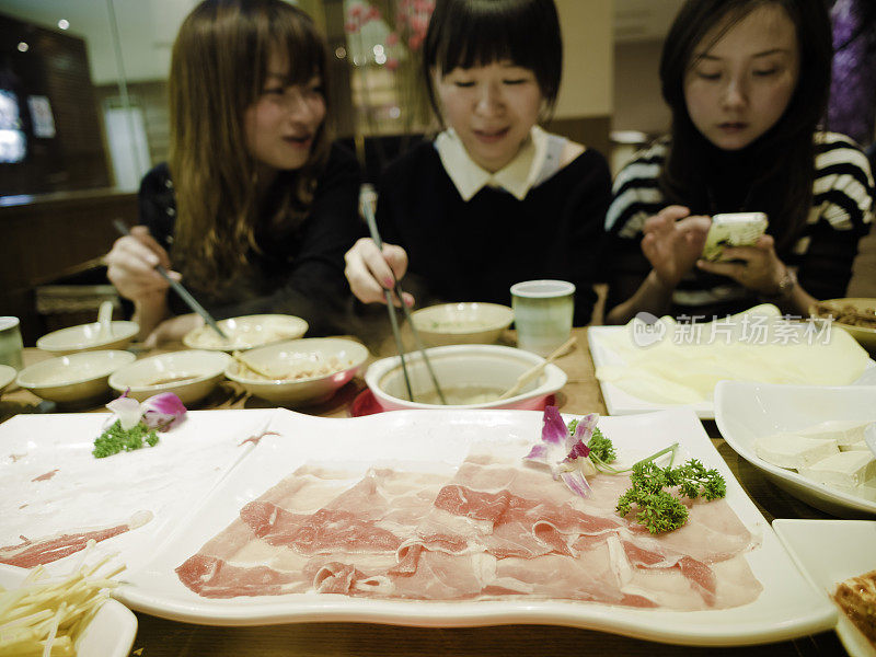 Enjoy shabushabu